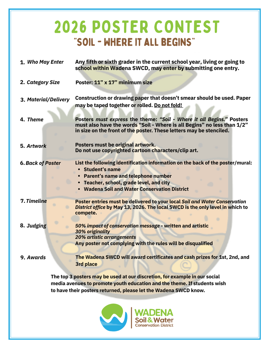 2026 Poster Contest Rules 2026 Poster Contest Rules